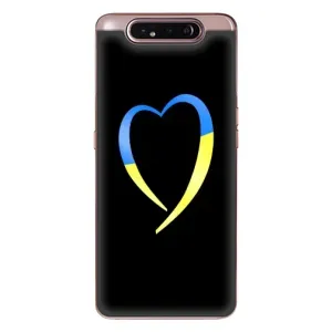 Силиконовый Чехол на Samsung Galaxy a80 2019 ( A805F ) (Я-Украина) (Украинское сердце)