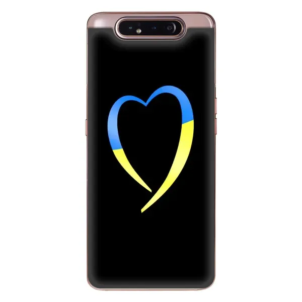 Чехол с рисунком «Украинское сердце» для Samsung Galaxy a80 2019 ( A805F ) Чехол с рисунком «Украинское сердце» для Samsung Galaxy a80 2019 ( A805F )