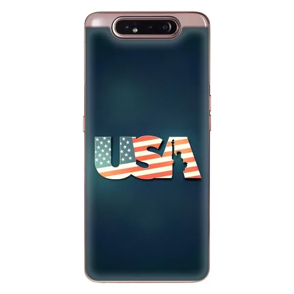 Чехол с рисунком «USA» для Samsung Galaxy a80 2019 ( A805F ) Чехол с рисунком «USA» для Samsung Galaxy a80 2019 ( A805F )