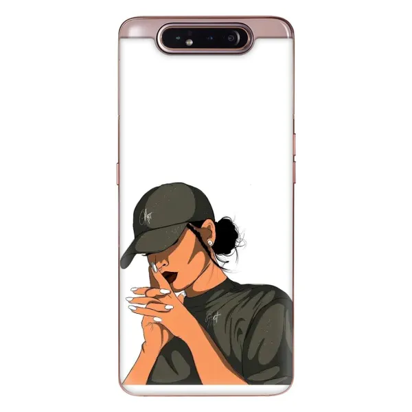 Чехол с рисунком «В зеленом» для Samsung Galaxy a80 2019 ( A805F ) Чехол с рисунком «В зеленом» для Samsung Galaxy a80 2019 ( A805F )