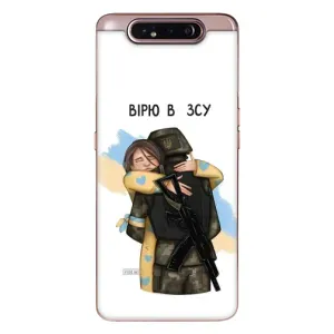 Патриотический Чехол для Samsung Galaxy a80 2019 ( A805F ) (Верим в ЗСУ)