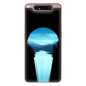 Летний Чехол на Samsung Galaxy a80 2019 ( A805F ) (Синий Водопад)