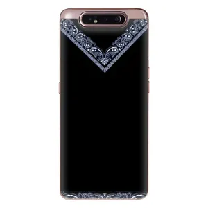 Силиконовый Чехол на Samsung Galaxy a80 2019 ( A805F ) (Воротник вышиванки)