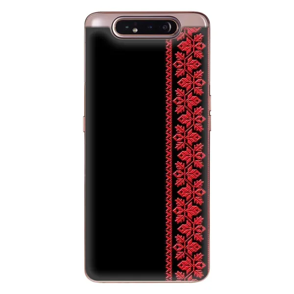 Чехол с рисунком «Вышиванка на черном» для Samsung Galaxy a80 2019 ( A805F ) Чехол с рисунком «Вышиванка на черном» для Samsung Galaxy a80 2019 ( A805F )