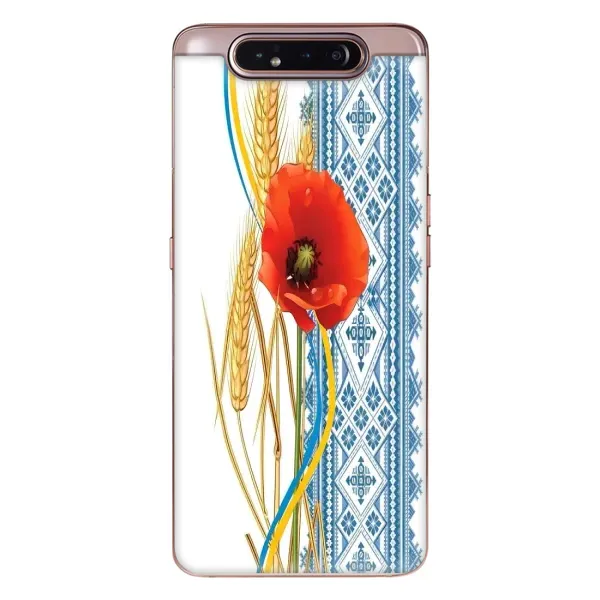 Чехол с рисунком «Вышиванка с цветком» для Samsung Galaxy a80 2019 ( A805F ) Чехол с рисунком «Вышиванка с цветком» для Samsung Galaxy a80 2019 ( A805F )
