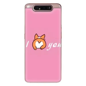Силиконовые Чехлы Любимому человеку для Samsung Galaxy a80 2019 ( A805F ) (Я тебя люблю)
