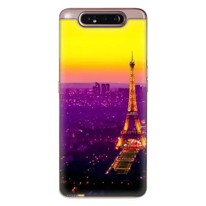 Чехол с Эйфелевой башней на Samsung Galaxy a80 2019 ( A805F ) (Яркая башня)