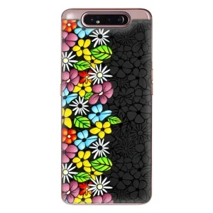 Чохол з Квітами для Samsung Galaxy a80 2019 ( A805F ) (Яскраві квіти)