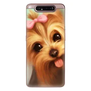 Чехол (ТПУ) Милые собачки для Samsung Galaxy a80 2019 ( A805F ) (Йоршенский терьер)