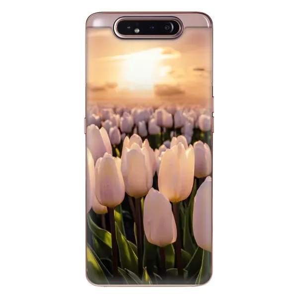 Чехол с рисунком «Закат с цветами» для Samsung Galaxy a80 2019 ( A805F ) Чехол с рисунком «Закат с цветами» для Samsung Galaxy a80 2019 ( A805F )