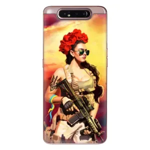 ЗСУ Чехлы (TPU) для Samsung Galaxy a80 2019 ( A805F ) (Женщина солдат)