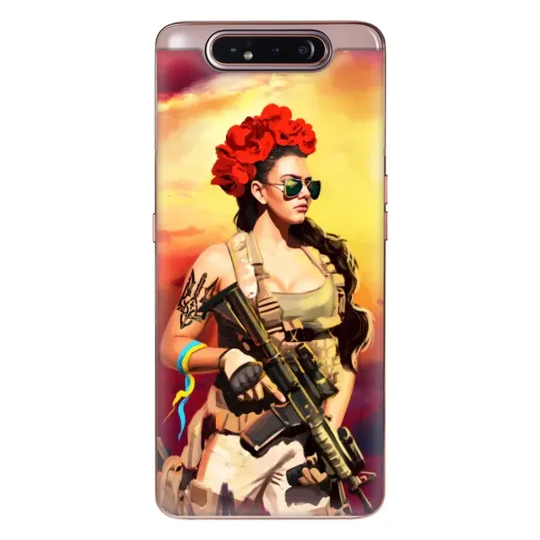 Чехол с рисунком «Женщина солдат» для Samsung Galaxy a80 2019 ( A805F ) Чехол с рисунком «Женщина солдат» для Samsung Galaxy a80 2019 ( A805F )