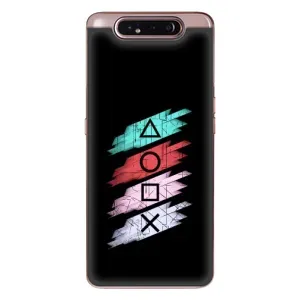 Чехол КИБЕРСПОРТ для Samsung Galaxy a80 2019 ( A805F ) (Значки Sony)