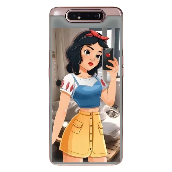 Чехол с рисунком «Белоснежка с телефоном» для Samsung Galaxy a80 2019 ( A805F ) Чехол с рисунком «Белоснежка с телефоном» для Samsung Galaxy a80 2019 ( A805F )
