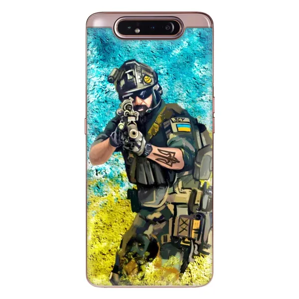 Чехол с рисунком «ЗСУ Воин» для Samsung Galaxy a80 2019 ( A805F ) Чехол с рисунком «ЗСУ Воин» для Samsung Galaxy a80 2019 ( A805F )