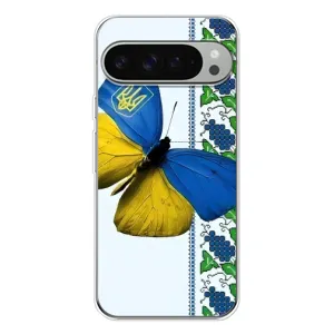 Чехол с Украинской символикой на Пиксель 10 Про ХЛ (Бабочка)