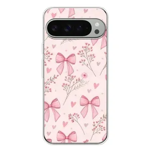 Чехол банты для Google Pixel 10 Pro XL (Банты с цветами)