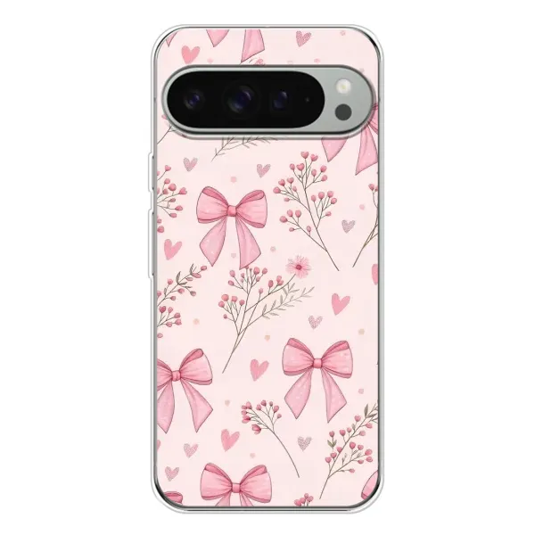 Чехол с рисунком «Банты с цветами» для Google Pixel 10 Pro XL Чехол с рисунком «Банты с цветами» для Google Pixel 10 Pro XL