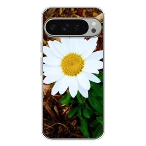 Чехол с ромашками на Google Pixel 10 Pro XL (Белая ромашка)