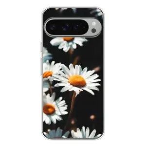 Чехол с ромашками на Google Pixel 10 Pro XL (Белые ромашки)