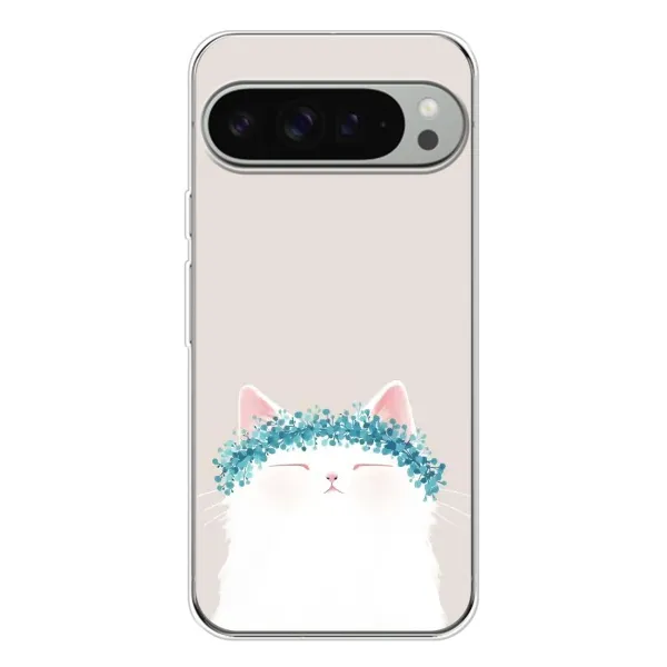 Чехол с рисунком «Белый котик» для Google Pixel 10 Pro XL Чехол с рисунком «Белый котик» для Google Pixel 10 Pro XL