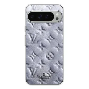 Текстурний Чохол Louis Vuitton для Піксель 10 Про ХЛ (Білий ЛВ)