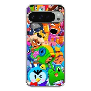 Силиконовый Чехол на Google Pixel 10 Pro XL с картинкой Brawl Stars (Brawl-Stars)