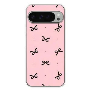 Чехол банты для Google Pixel 10 Pro XL (Черные бантики)