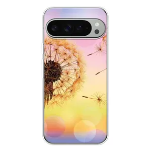 Силиконовый Чехол с одуванчиками на Google Pixel 10 Pro XL (Цветок-одуванчик)