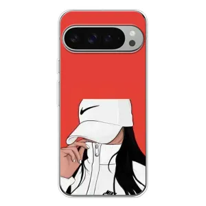 Силіконовый Чохол на Google Pixel 10 Pro XL з картинкой Модных девушек (Дівчина Nike)