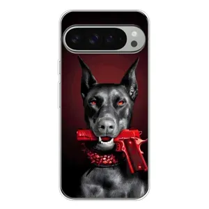 Чехол ДОБЕРМАН для Google Pixel 10 Pro XL (Доберман злой)