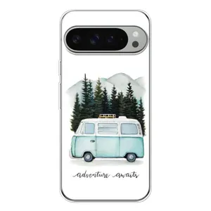 Силиконовый бампер с картинкой машины на Google Pixel 10 Pro XL (Домик на колесах)