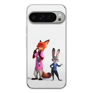 Силиконовый чехол с принтом Зоотрополіс для Google Pixel 10 Pro XL (Джуди и Ник)