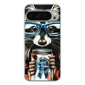 Силіконовий Чохол з Энотами  на Google Pixel 10 Pro XL (Єнот в окулярах)
