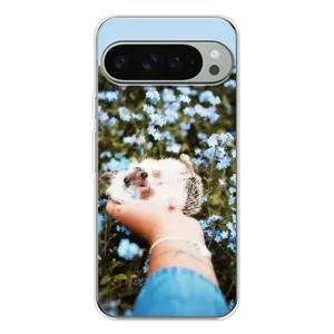 Чохли з зображенням різних тварин на Google Pixel 10 Pro XL (Їжачок в руці)