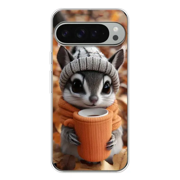 Чехол с рисунком «Грызунчик с кофе» для Google Pixel 10 Pro XL Чехол с рисунком «Грызунчик с кофе» для Google Pixel 10 Pro XL