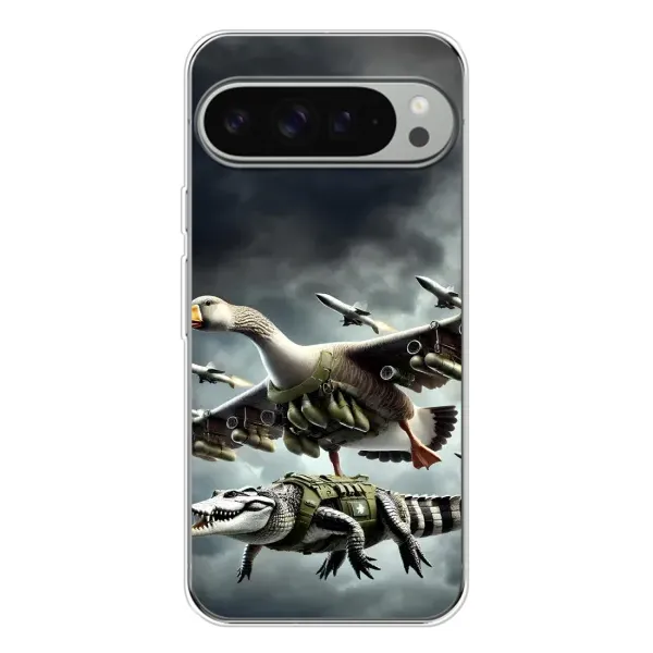 Чехол с рисунком «Гусини и крокодило» для Google Pixel 10 Pro XL Чехол с рисунком «Гусини и крокодило» для Google Pixel 10 Pro XL