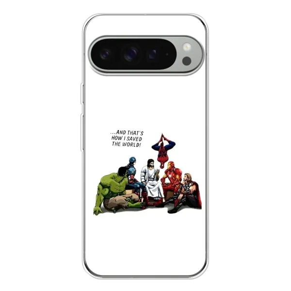 Чехол с рисунком «Иисус супергерой» для Google Pixel 10 Pro XL Чехол с рисунком «Иисус супергерой» для Google Pixel 10 Pro XL