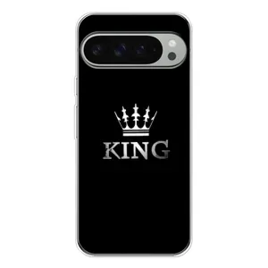 Чохол (Корона на чорному фоні) для Піксель 10 Про ХЛ (KING)