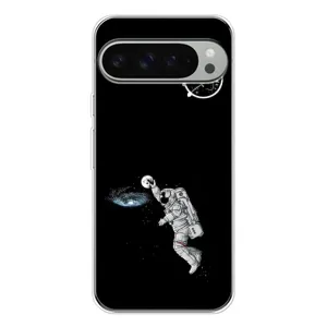 Силиконовый бампер с принтом "Наса" на Google Pixel 10 Pro XL (Космонавт баскетболист)