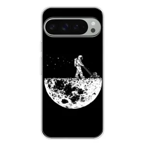 Силиконовый Чехол с принтом "Космонавты" на Google Pixel 10 Pro XL (Космонавт)