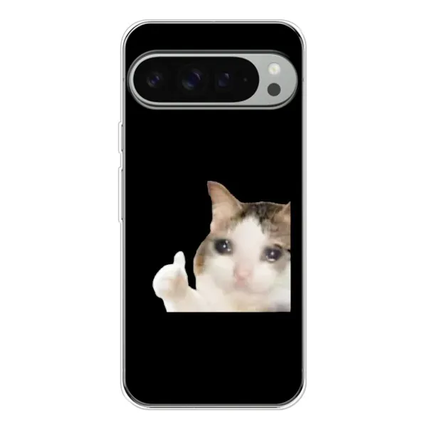 Чехол с рисунком «Кот в слезах» для Google Pixel 10 Pro XL Чехол с рисунком «Кот в слезах» для Google Pixel 10 Pro XL
