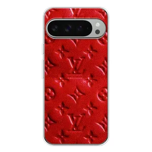 Текстурний Чохол Louis Vuitton для Піксель 10 Про ХЛ (Червоний ЛВ)