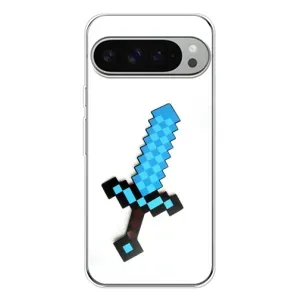 Чехлы для Google Pixel 10 Pro XL (Персонажи Майн Крафт) (Меч)