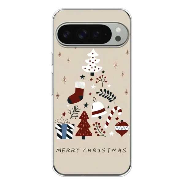 Чехол с рисунком «Merry Christmas» для Google Pixel 10 Pro XL