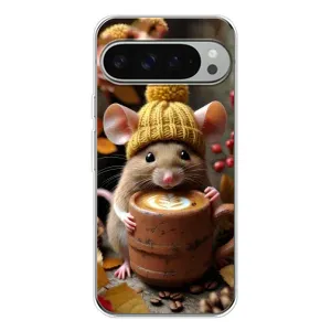 Друкований чохол 'Звірята з кавою' для Google Pixel 10 Pro XL (Мишка з кавою)