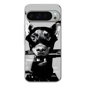 Чехол ДОБЕРМАН для Google Pixel 10 Pro XL (Опасный доберман)