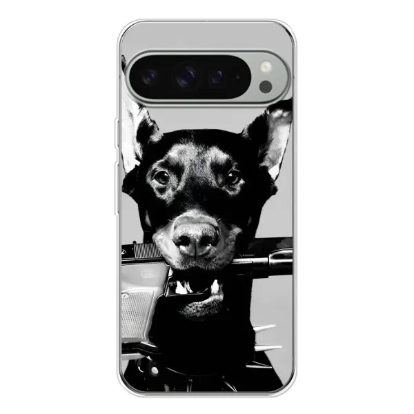 Чехол с рисунком «Опасный доберман» для Google Pixel 10 Pro XL Чехол с рисунком «Опасный доберман» для Google Pixel 10 Pro XL