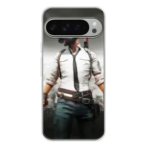 Силиконовый чехол с картинкой "Герой Pubg" на Google Pixel 10 Pro XL (Пабг)