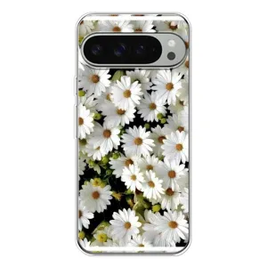 Чехол с ромашками на Google Pixel 10 Pro XL (Рамка в ромашках)